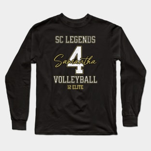 Samantha #4 SC Legends (12 Elite) - Black Long Sleeve T-Shirt